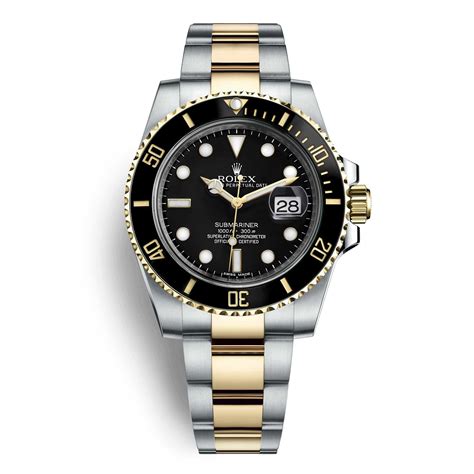 Rolex Submariner Date 116613LN Black Dial Steel Yellow Gold.